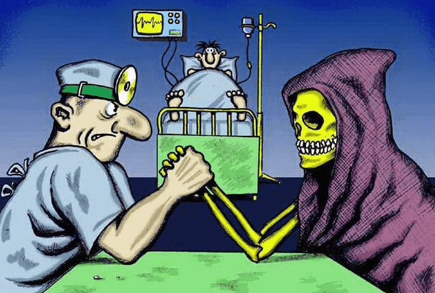 doctor battles death