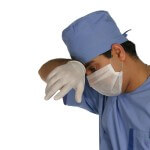 overworked doctor