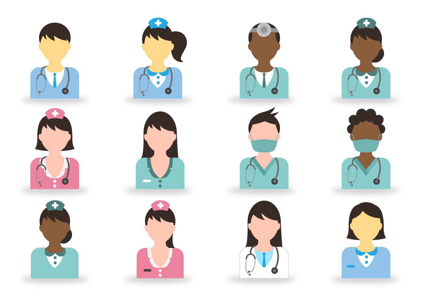 nurses and doctors working in healthcare