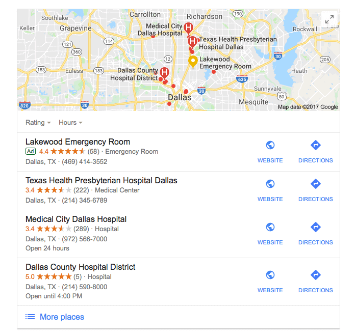healthcare practices local SEO
