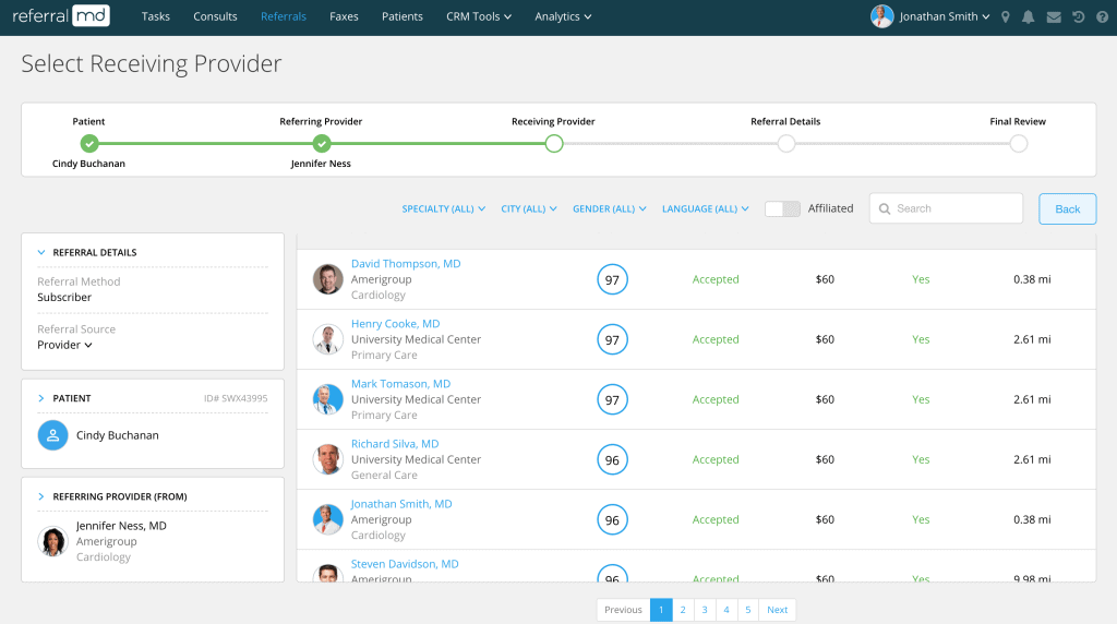 Screen Shot 2017-12-07 at 11.43.40 PM Referral Management with ReferralMD