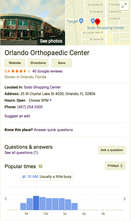Google Business Screenshot