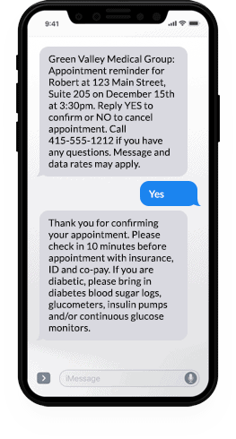 Appt Reminder & Confirmation patient appointment communications - emails and texts