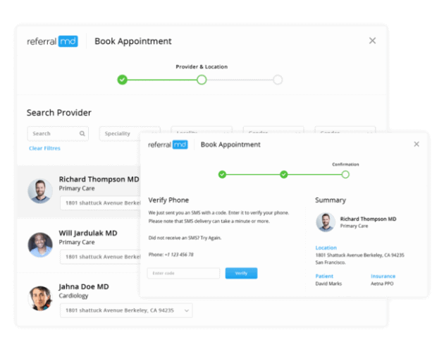 book an appointment for patients