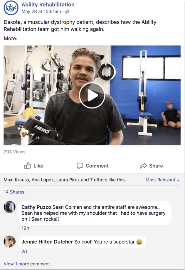 patient testimonial