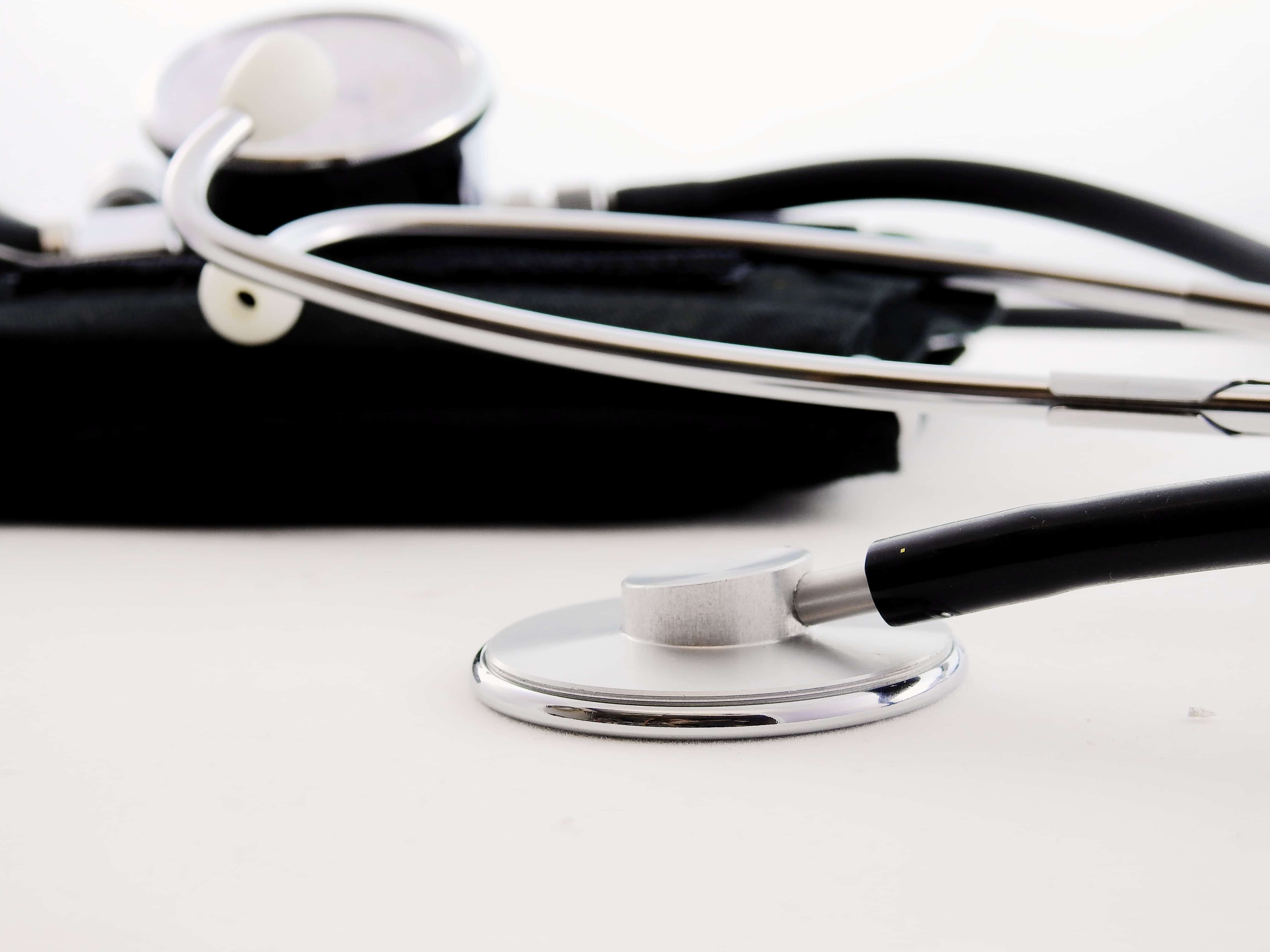 close up of doctor's stethoscope