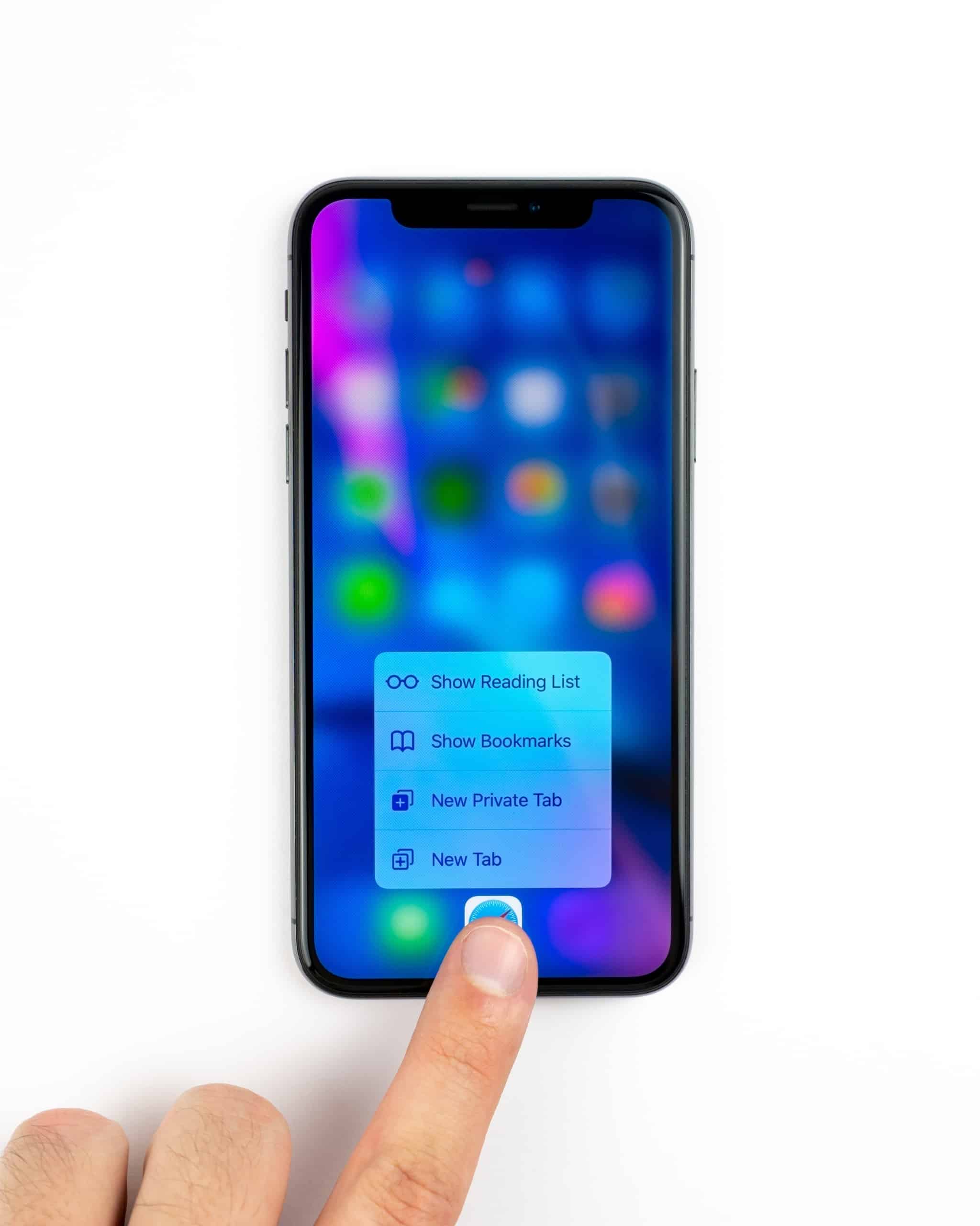 black smartphone